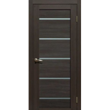 Дверь межкомнатная Сибирь Профиль Ла Стелла 206 Дуб мокко, стекло белое матовое